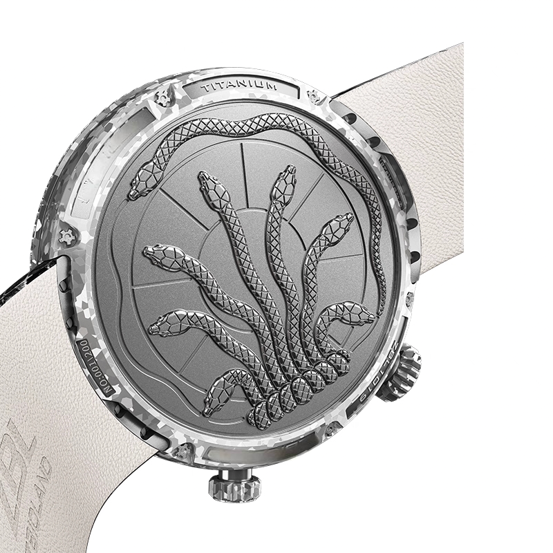 3D Snake Moving Figurine Mechanical Watch