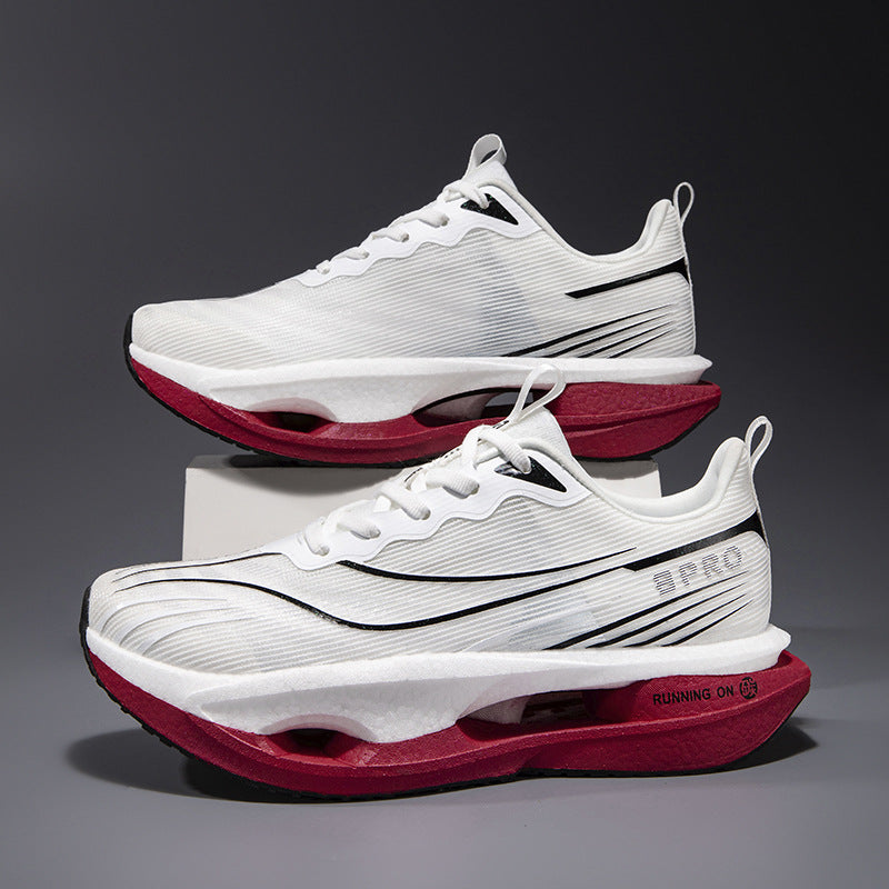 Men's breathable carbon plate running shoes