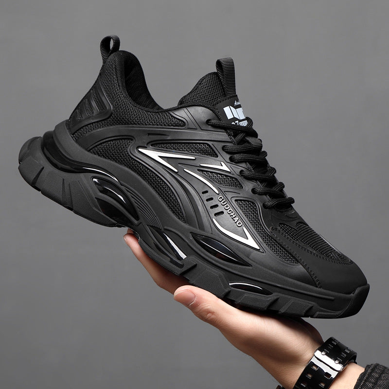 Men's Trendy All-Black Casual Sneakers