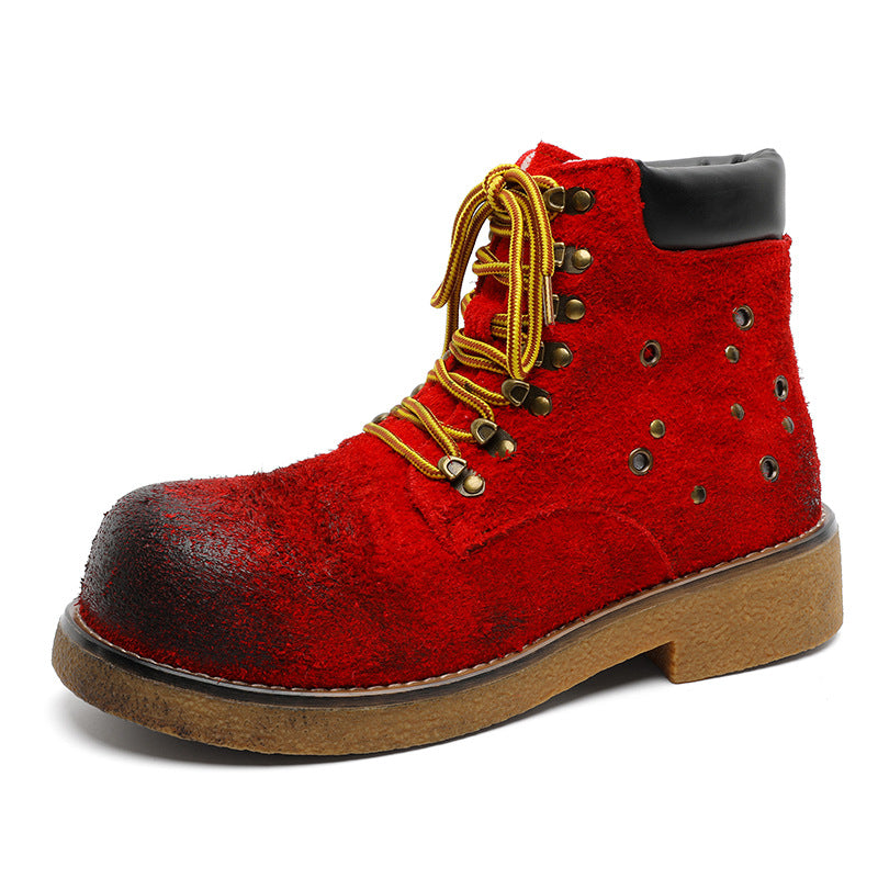 Men's Distressed British-Style Boots