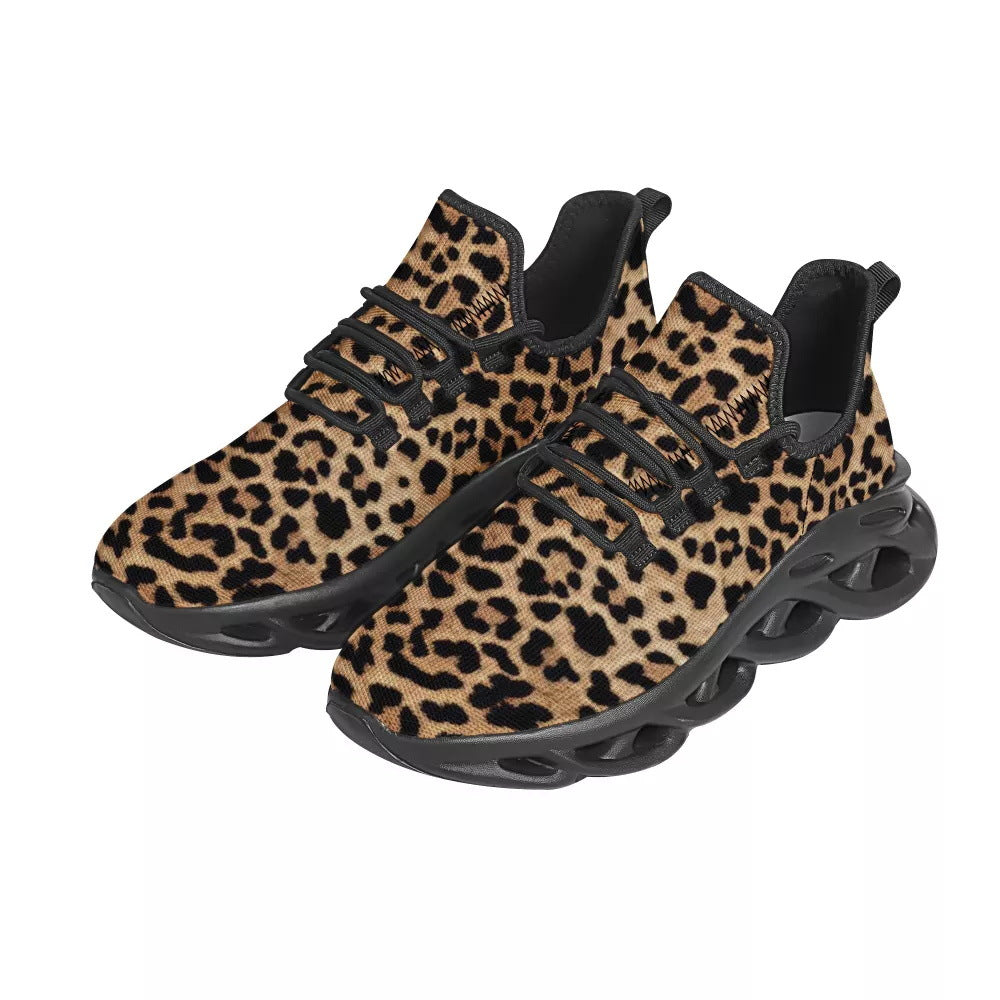 Men's Leopard Print Shock-Absorbing Breathable Sneakers