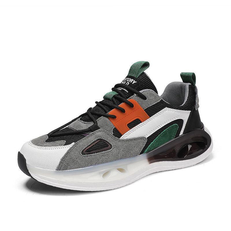 Men's Color-Block Mesh Soft-Soled Sneakers