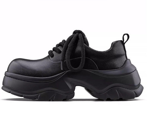 Men's Trendy Chunky Platform Shoes with Wide Toe