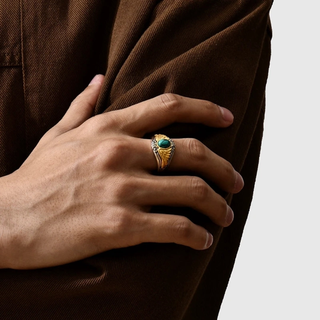 Designer "Wings of Freedom"-Inspired Gemstone Ring