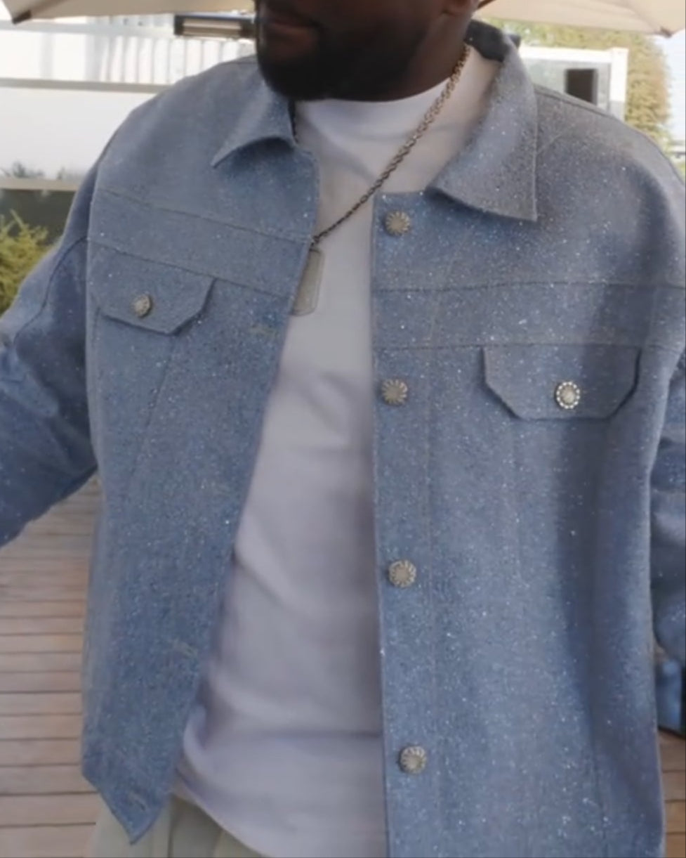 Shimmering Handcrafted Stylish Jacket