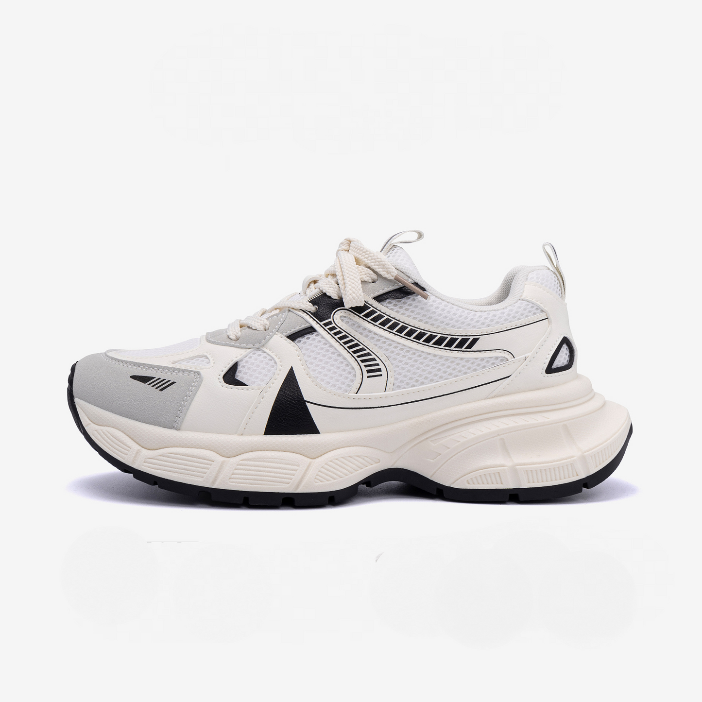 Men's Mesh Geometric Sports Shoes