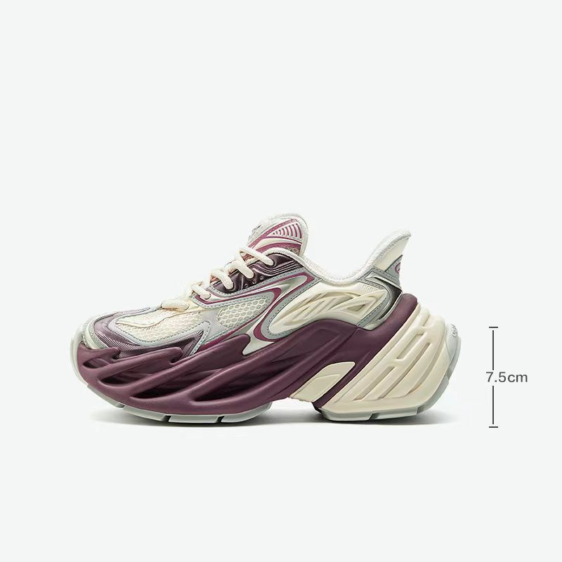 Designer-Style Streamlined Stylish Breathable Platform Shoes