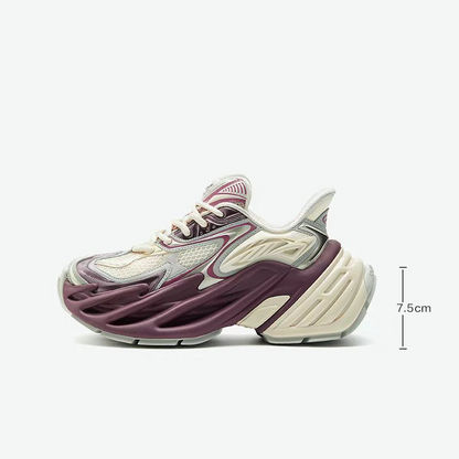 Designer-Style Streamlined Stylish Breathable Platform Shoes