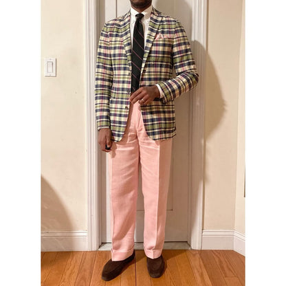 Men's Plaid Suit Set