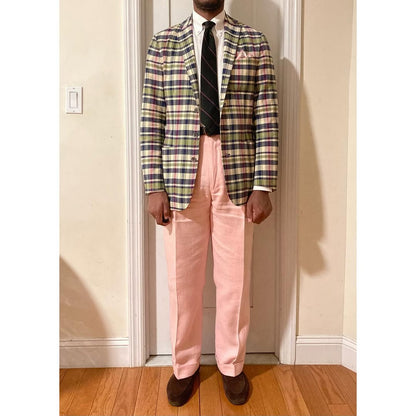 Men's Plaid Suit Set