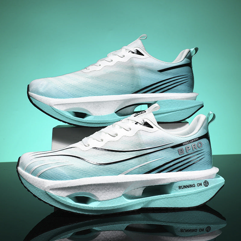 Men's breathable carbon plate running shoes