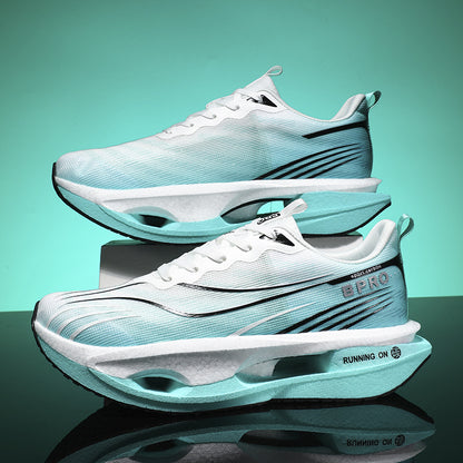 Men's breathable carbon plate running shoes