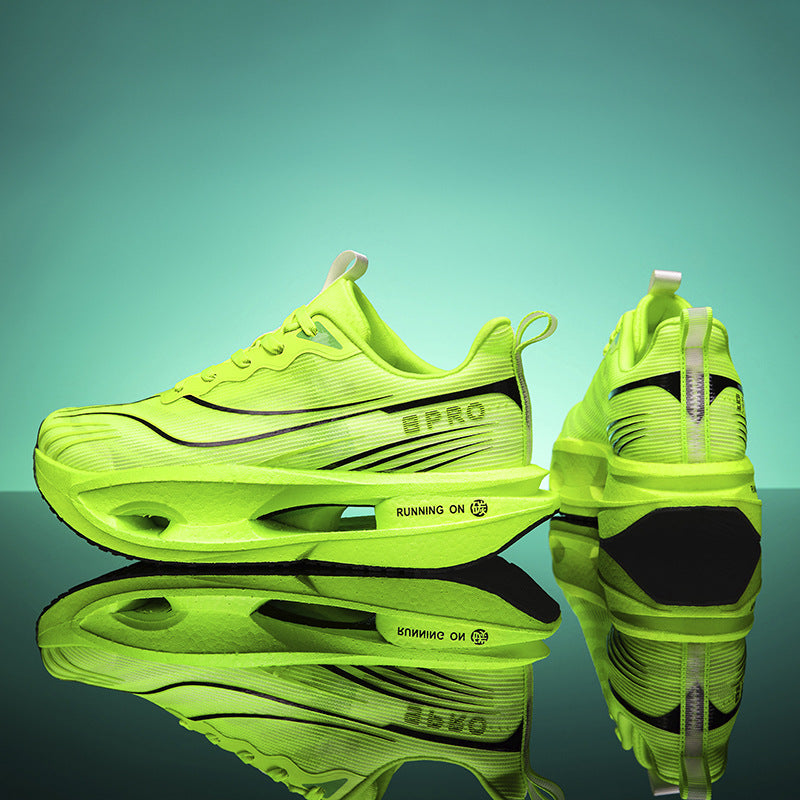 Men's breathable carbon plate running shoes