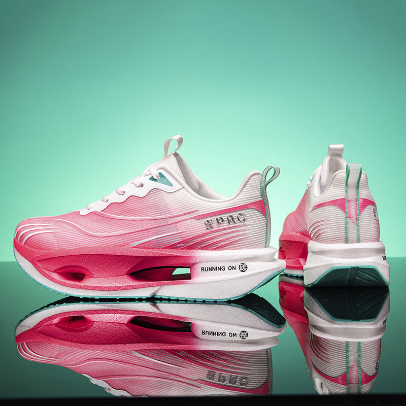 Men's breathable carbon plate running shoes