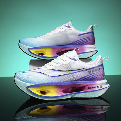 Men's breathable carbon plate running shoes