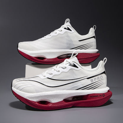 Men's breathable carbon plate running shoes