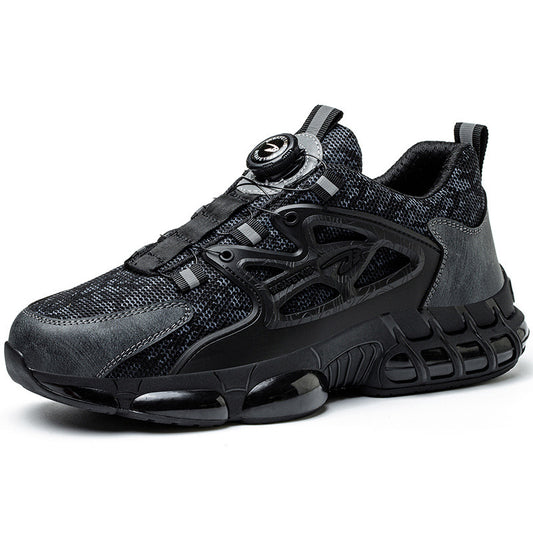 Button elastic safety shoes