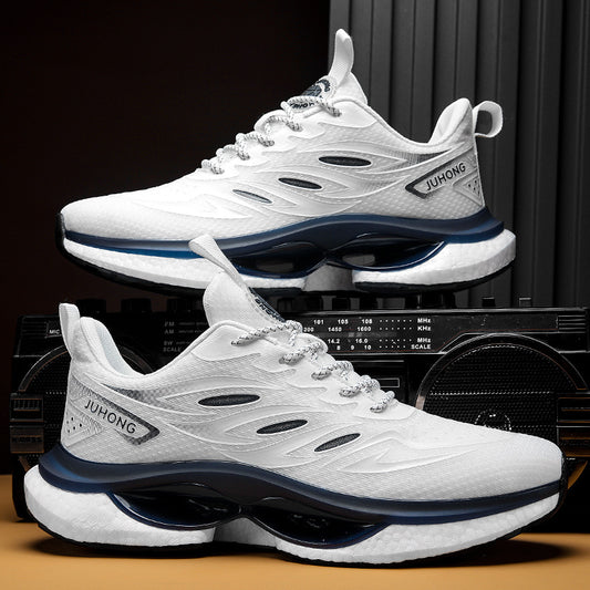 Men's popcorn sole mesh running shoes