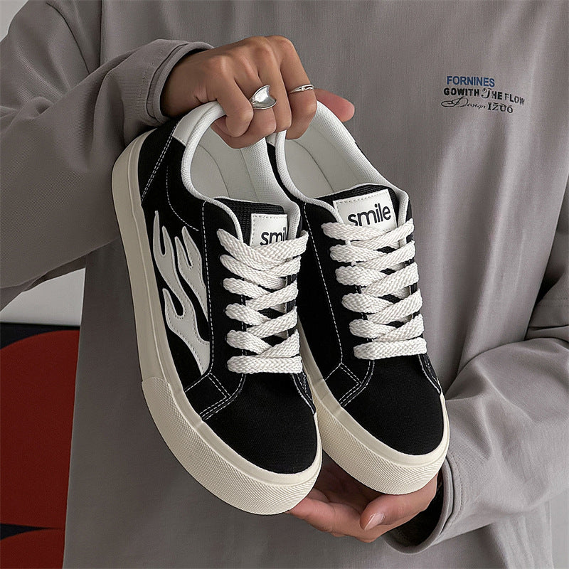 Men's growth canvas shoes