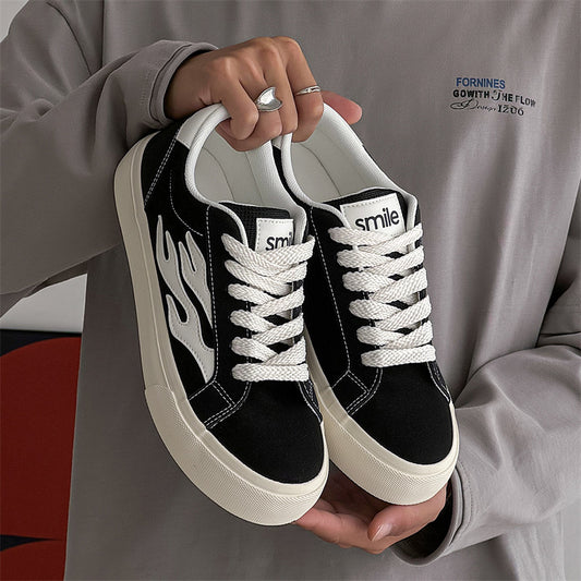 Men's growth canvas shoes