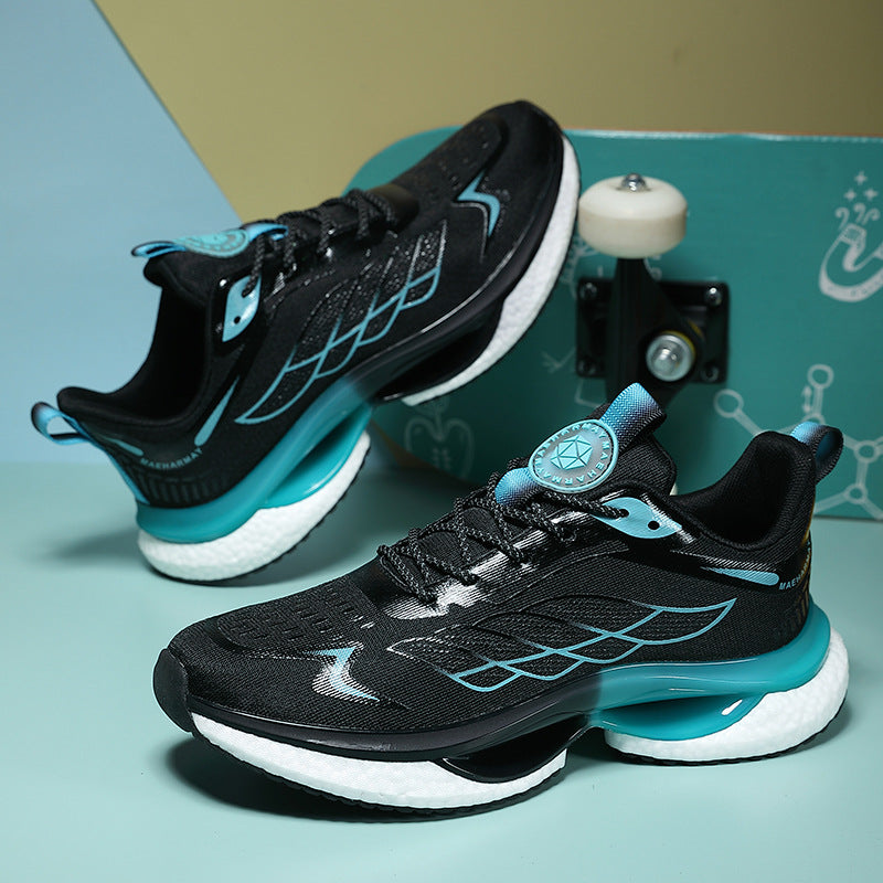 Men's popcorn sole mesh running shoes