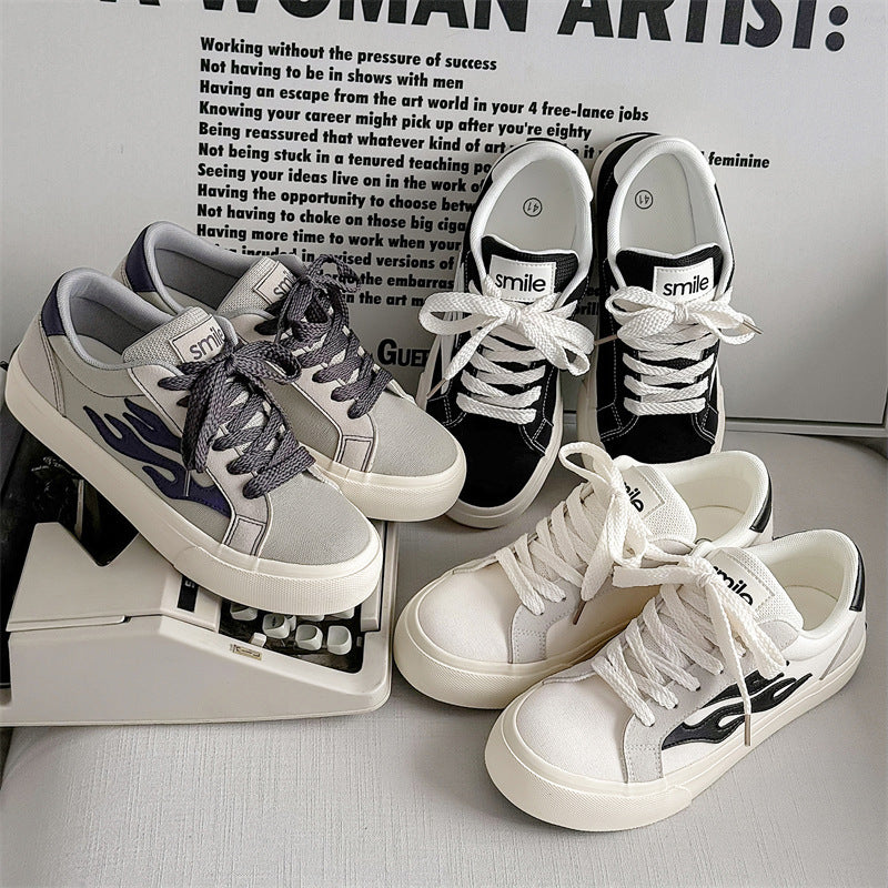 Men's growth canvas shoes