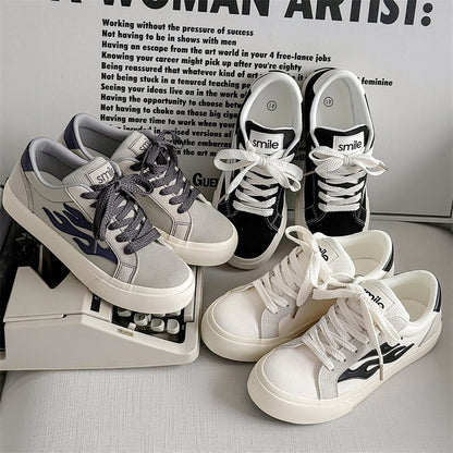 Men's growth canvas shoes