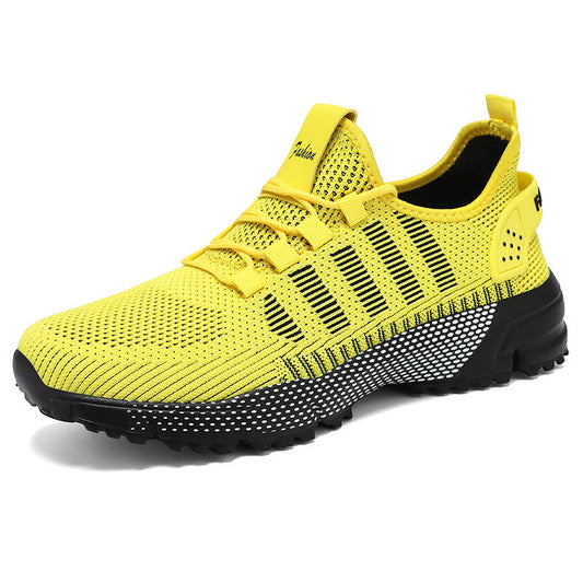 Men's flyknit running shoes with soft soles