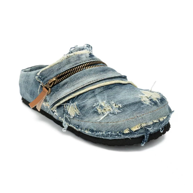 Denim style shoes