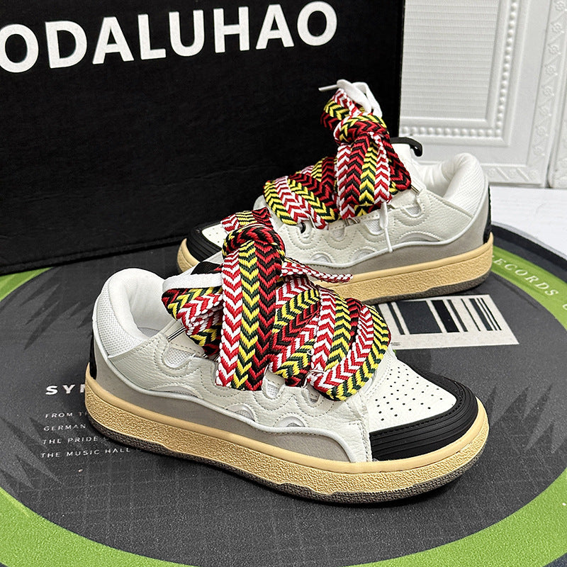 Niche latex insole bread shoes