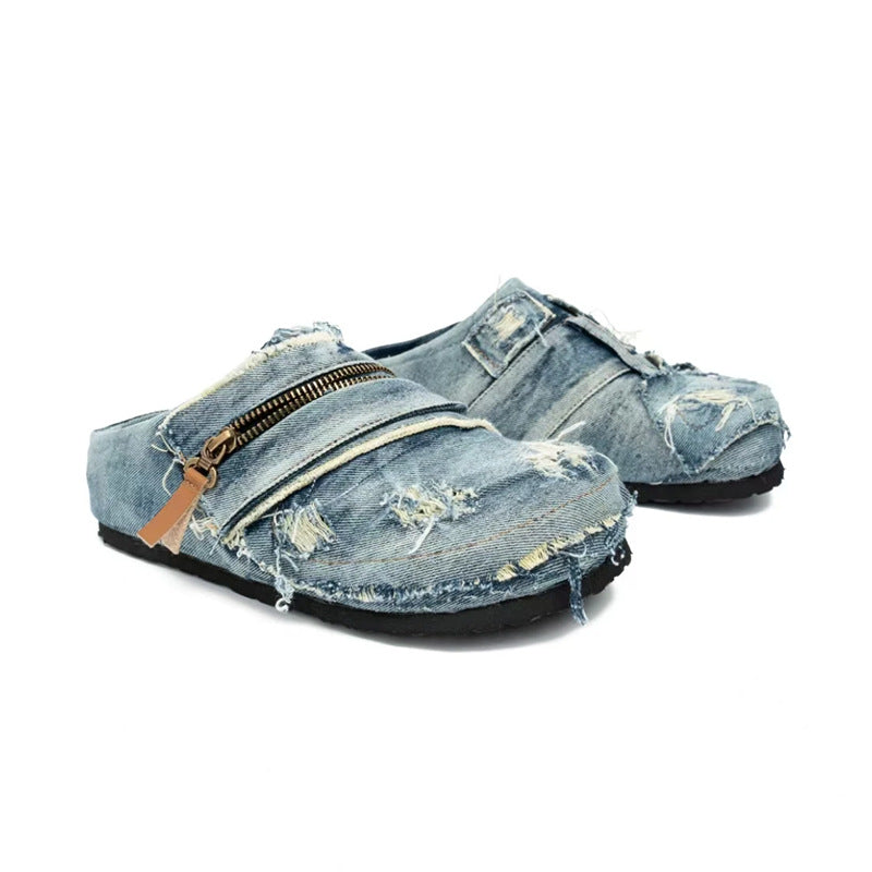 Denim style shoes