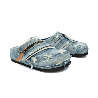 Denim style shoes