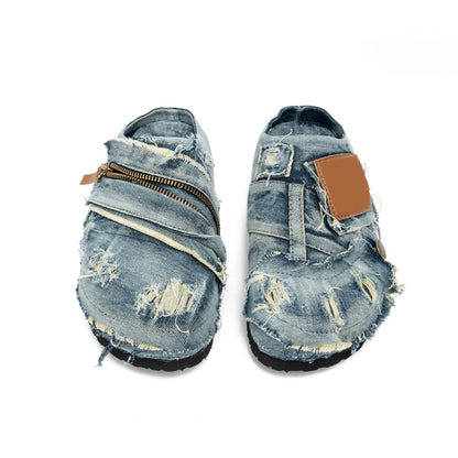 Denim style shoes