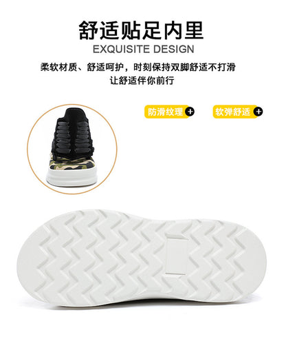 Men's woven thick-soled sandals