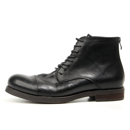 Hand-rubbed vintage Martin boots