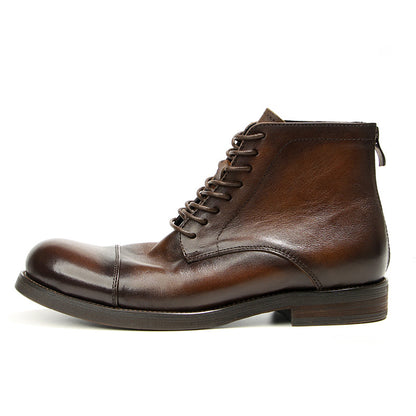 Hand-rubbed vintage Martin boots