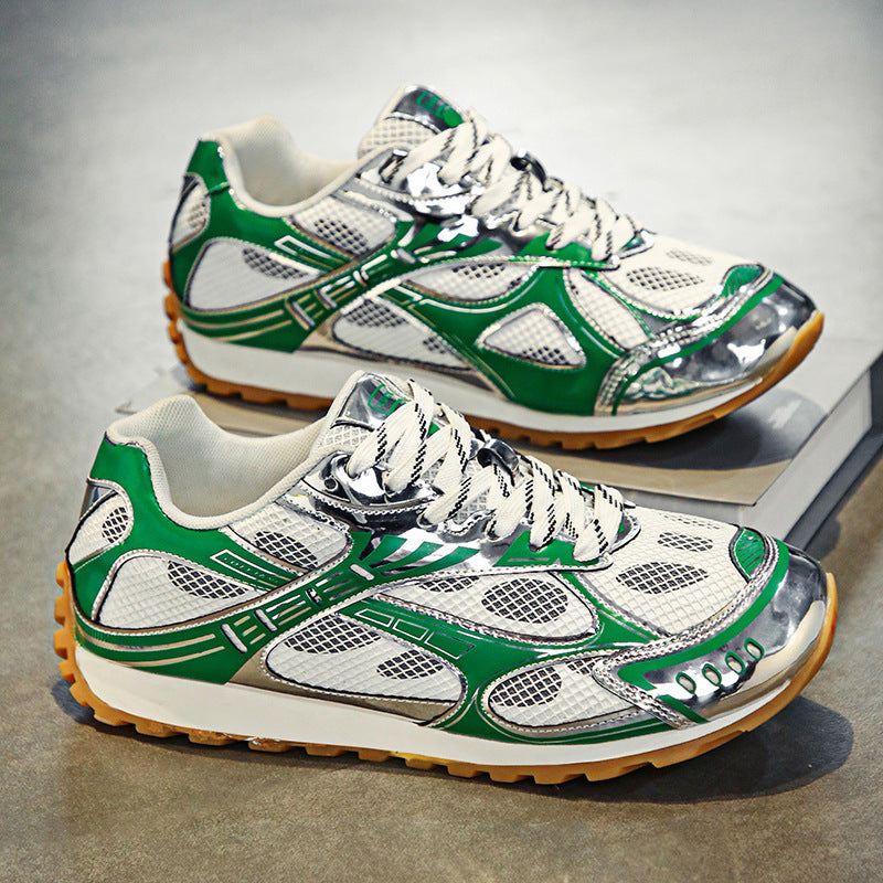 Men's Silver Shimmer Fashion Sneakers