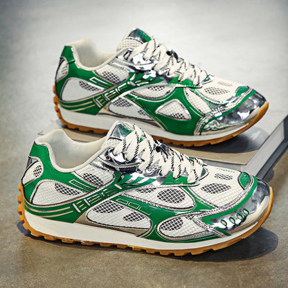 Men's Silver Shimmer Fashion Sneakers