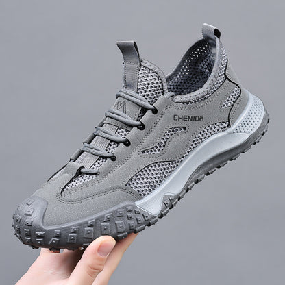 Men's Breathable Mesh Hollow-Out Outdoor Sports Shoes
