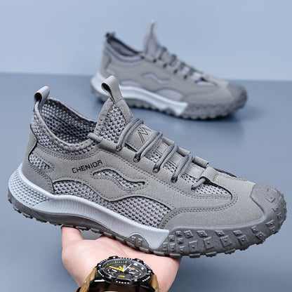 Men's Breathable Mesh Hollow-Out Outdoor Sports Shoes