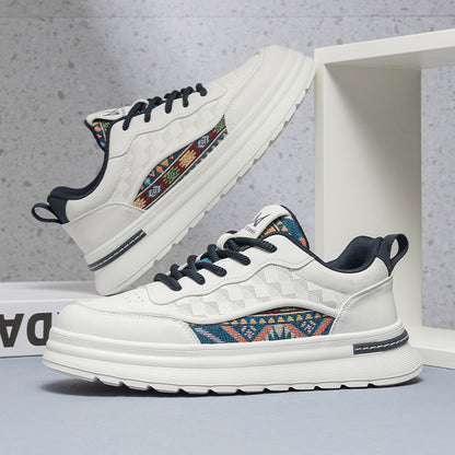 Men's Round-Toe Retro Sneakers