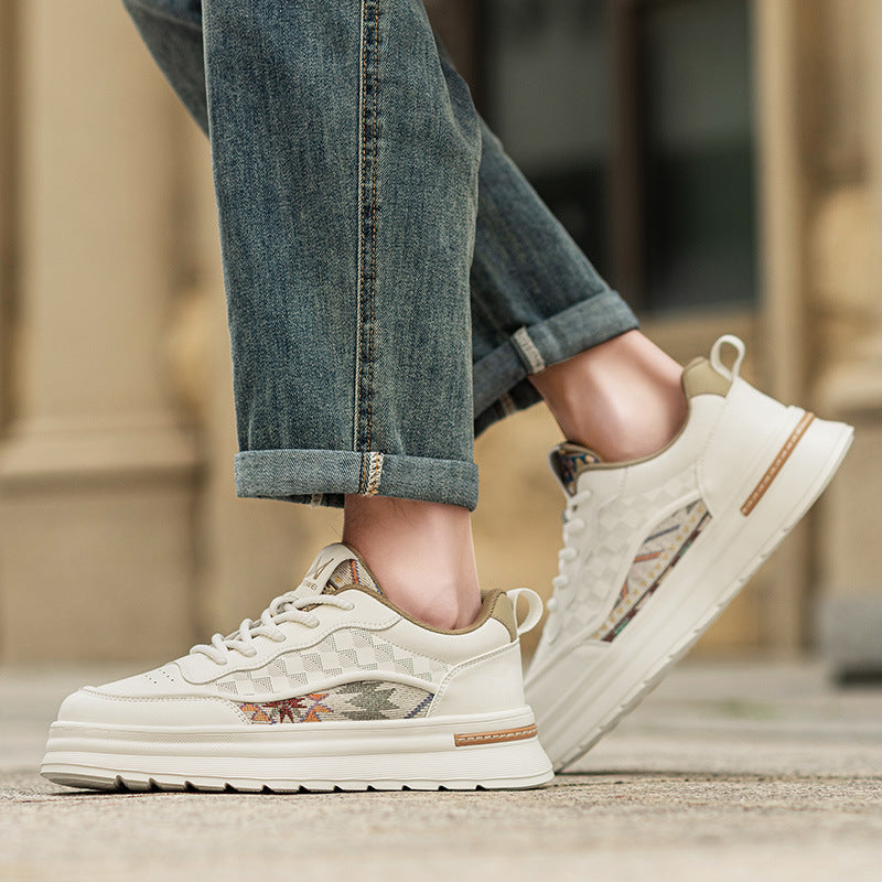 Men's Round-Toe Retro Sneakers