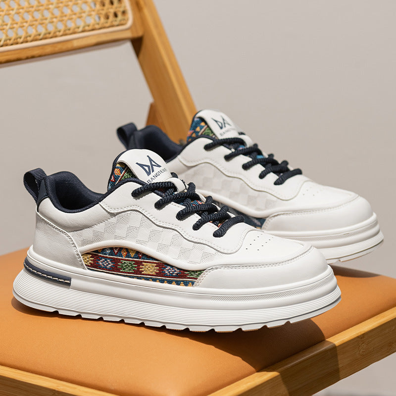 Men's Round-Toe Retro Sneakers