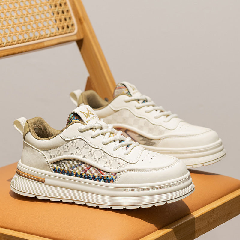 Men's Round-Toe Retro Sneakers