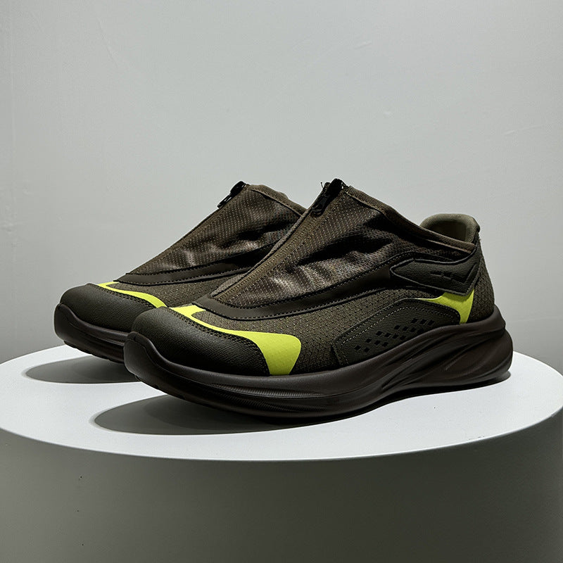Men's Comfortable Zip-Up Sneakers