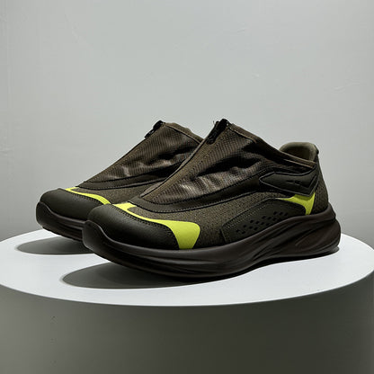 Men's Comfortable Zip-Up Sneakers