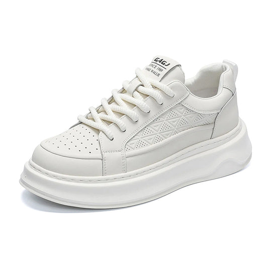 Men's Simple Soft-Soled Small White shoes