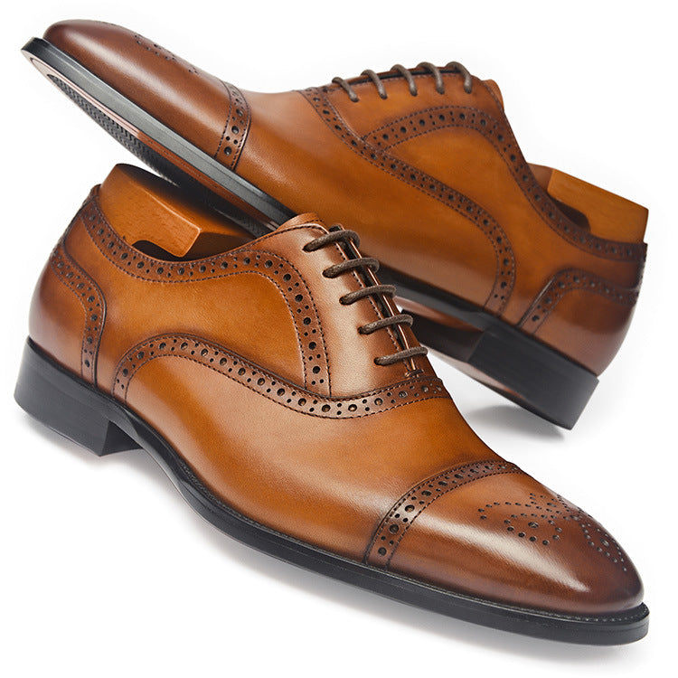 Men's Pointed-Toe Formal Leather Shoes