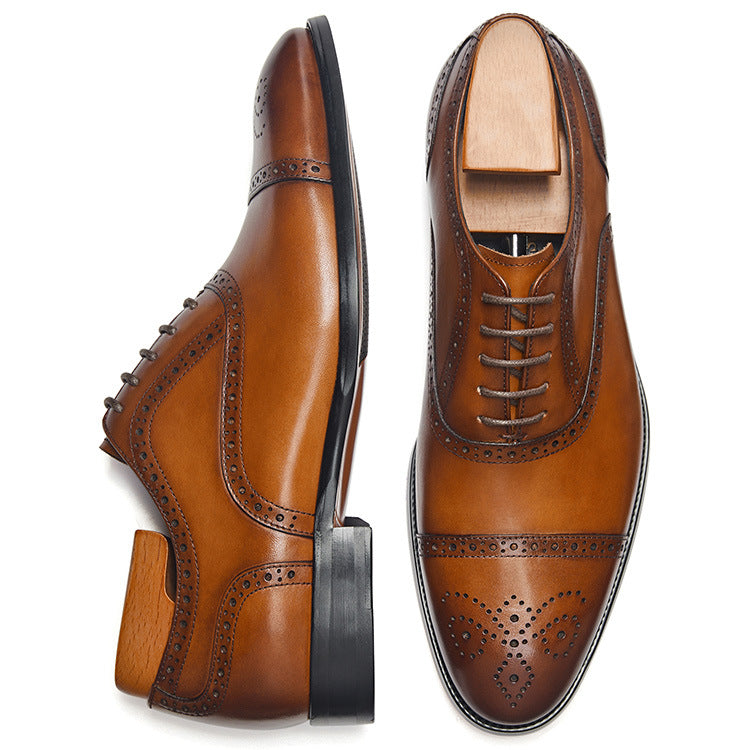 Men's Pointed-Toe Formal Leather Shoes
