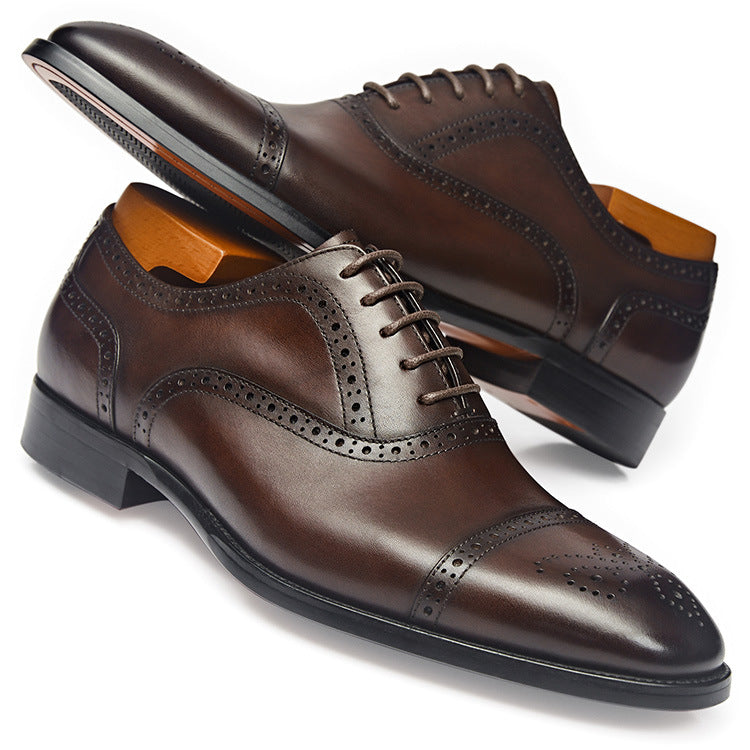 Men's Pointed-Toe Formal Leather Shoes